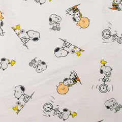 Lizenz Baumwolljersey Digital Peanuts Snoopy - weiß