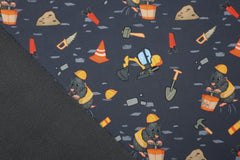 Reststück: 1,35 Meter Softshell Vorsicht explosiv grau