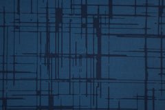 Reststück: 1,15m - Softshell Danilo Grafik blau