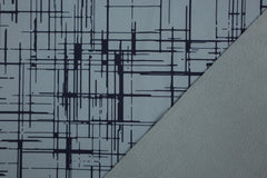 Reststück: 1,15m - Softshell Danilo Grafik grau