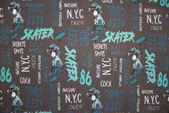 Softshell Stoff Skater Dude by KATINOH