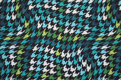 Reststück: 1,00m - Softshell Hahnentritt petrol