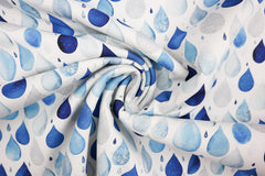 Softshell Digital Blue Raindrops