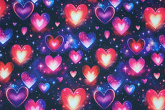 Softshell Digital Sparkling Hearts