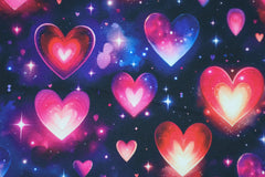 Softshell Digital Sparkling Hearts