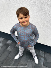 Viskosejersey Tigerelle by Cherry Picking - 252 hellblau