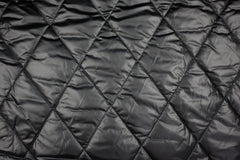 Reststück: 1,75 m - Steppstoff schwarz beidseitig gesteppt