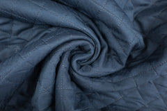 Steppstoff mit Prägung - dunkelblau SH