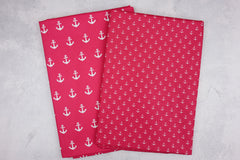 2m Baumwoll Stoffpaket Anker (2x1m)