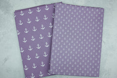 2m Baumwoll Stoffpaket Anker (2x1m)