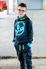 Panel French Terry Glow by Lycklig Design - Alien