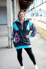 Panel French Terry Glow by Lycklig Design - Flamingo