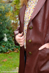 Kunstleder Björk - 176 dunkelrot