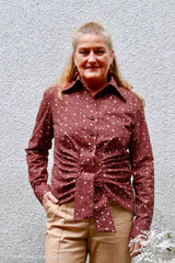 Baumwollwebware Björn Sterne - 937 bordeaux