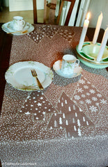 Canvas Wiebke Tannenbäume - 676 taupe