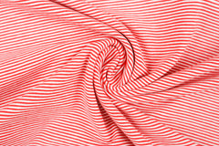Baumwolljersey Fineline Stripes - rot