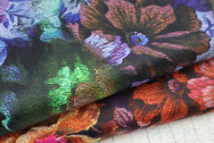 Stretch Satin Aquarellblumen