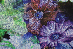 Stretch Satin Aquarellblumen