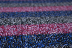 Reststück: 1,10m - Strickstoff Sina Glamour Streifen