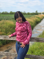 Baumwolljersey Batik - 639 beere