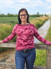 Baumwolljersey Batik - 639 beere