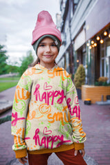 Sweatshirtstoff Happy Smile by Christiane Zielinski