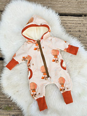 French Terry Little Fox & Friends - 009 natur