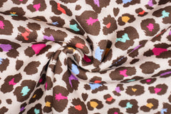 Sweatshirtstoff Digital Coloured Leoprint