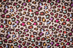 Sweatshirtstoff Digital Coloured Leoprint