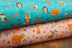 Sweatshirtstoff Cute Forest Friends SH - opal