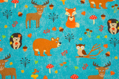 Sweatshirtstoff Cute Forest Friends SH - opal