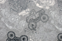 Sweatshirtstoff Mio Monster Trucks