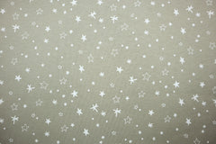 Reststück: 1,00m - Sweatshirt Stoff little Stars beige