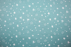 Reststück: 1,00m - Sweatshirt Stoff little Stars mint