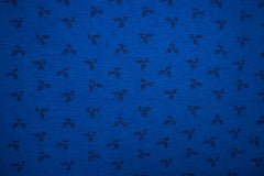 Reststück: 1,00m - Sweatshirt Stoff small bushes royalblau