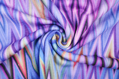 Reststück: 1,10m Sweatshirt Chevron lila