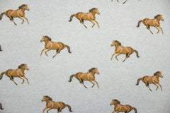 Sweatshirt Stoff Running Horses