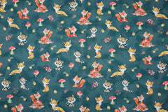 Sweatshirtstoff Digital Forrest Friends