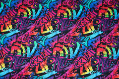 Sweatshirtstoff Digital Graffiti