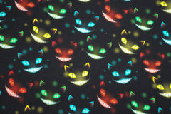 Sweatshirtstoff Digital Grinsekatze
