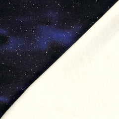 Sweatshirtstoff Digital Weltall - marine