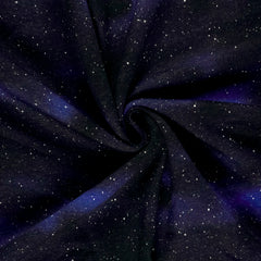Sweatshirtstoff Digital Weltall - marine