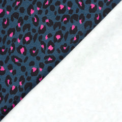 Sweatshirtstoff Digital Pink Leoprint