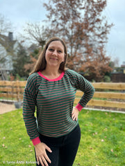 Baumwolljersey Isa Streifen - 563 grün