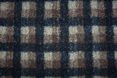 Teddyplüsch Bouclé Karo Check