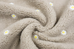 Teddy Kiara Blumenstickerei - taupe