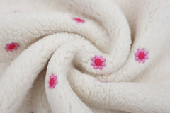 Teddy Kiara Blumenstickerei - wollweiß