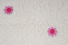 Teddy Kiara Blumenstickerei - wollweiß