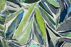 Tencel Leinen Lime Leaves