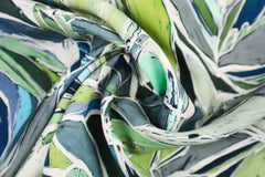 Tencel Leinen Lime Leaves